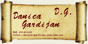 Danica Gardijan vizit kartica
